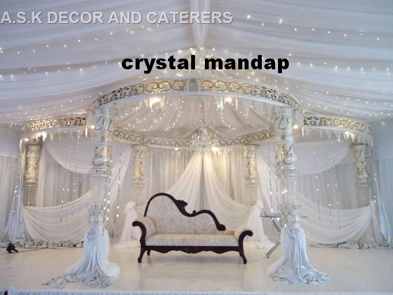 crystal decor - white