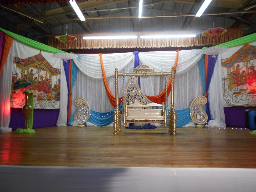 mendhi decor set up backdrop durban