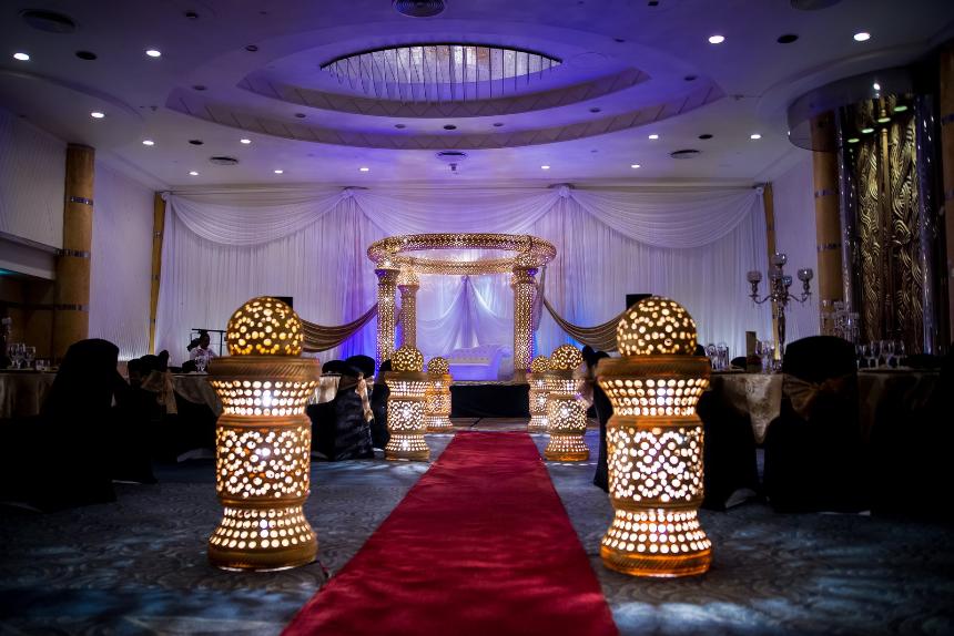 crown jewel mandap - ask decor- indian weddings durban- hilton hotel